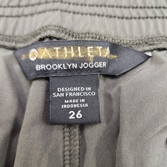 Athleta Brooklyn Jogger Pants Olive Green 26 - Picture 7 of 7